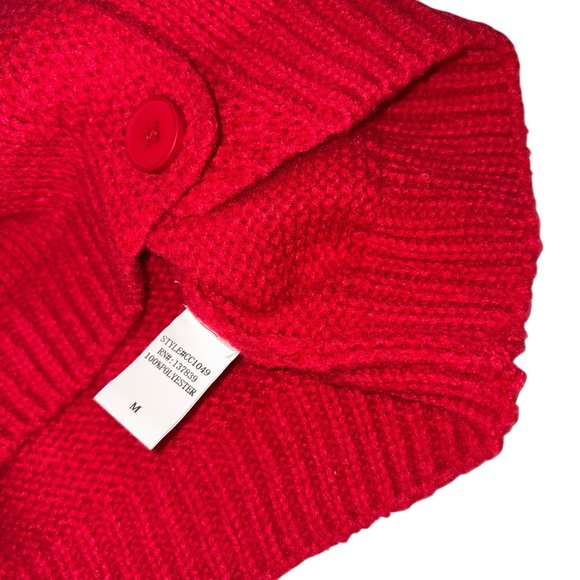 LUNA IVY Red Sweater with Pink Bows sz Medium - Picture 7 of 7